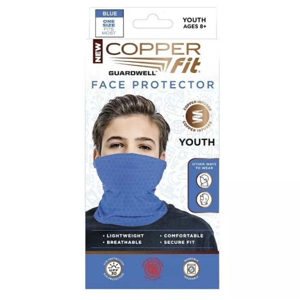 NEW Copper Fit Guardwell Face Protector Mask Youth